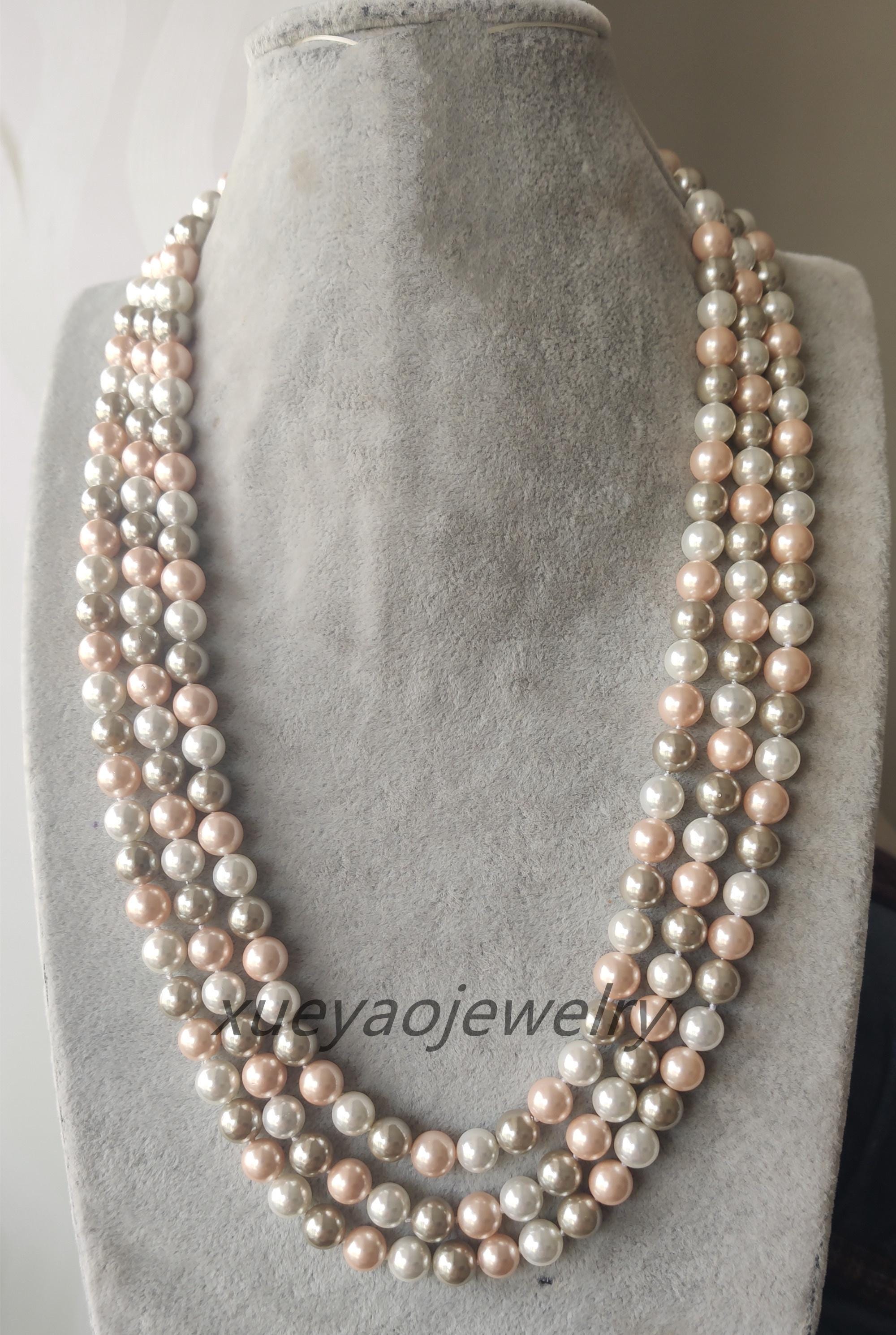 ☆新品　大橋 和也 着用モデル White Pearl Necklace 8.0-8.5mm White Freshwater Pearl & Diamond Adjustable Y