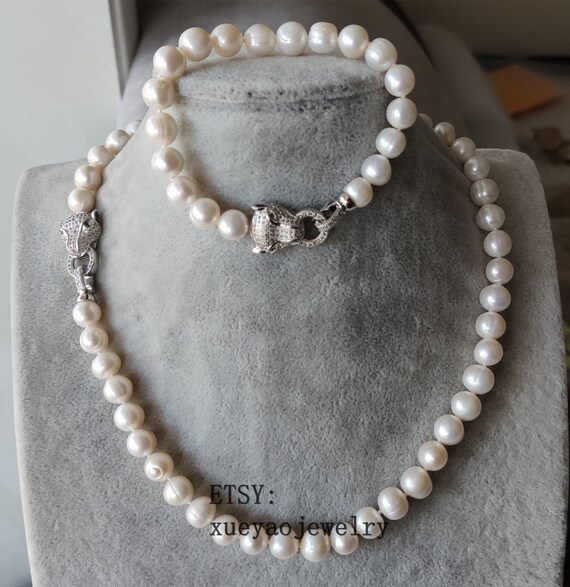 Etsy freshwater pearl necklace deals