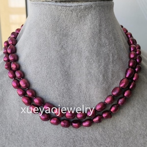 Barokke parelketting, dubbele streng chokersieraden
