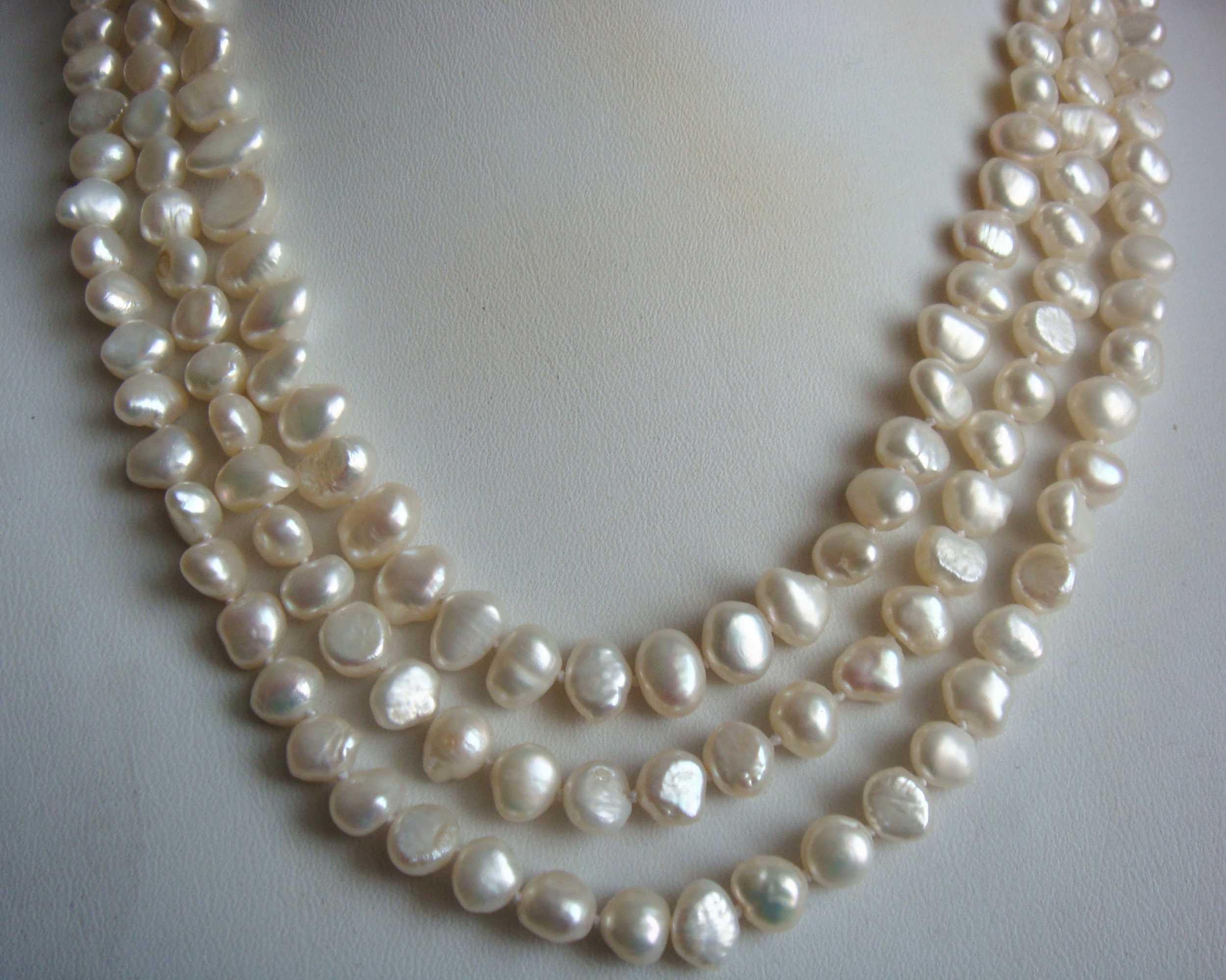 Baroque Freshwater Pearl Necklace In 14k Yellow Gold – Filigree Jewelers - Foto 11