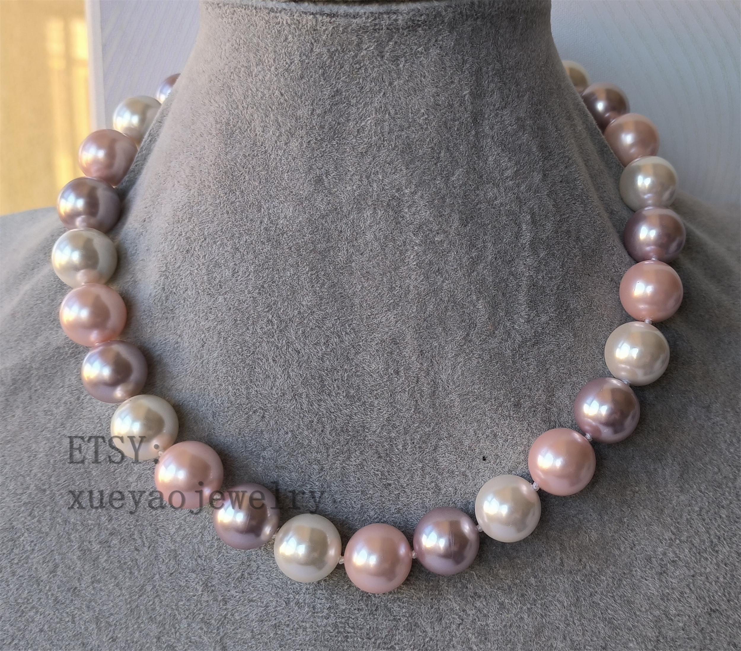 Perline & Paillettes: Girocollo Viola E Verde - Foto 9