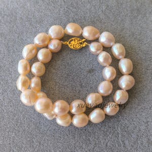 Baroque Pink Freshwater Pearl Necklace (11-12 mm)