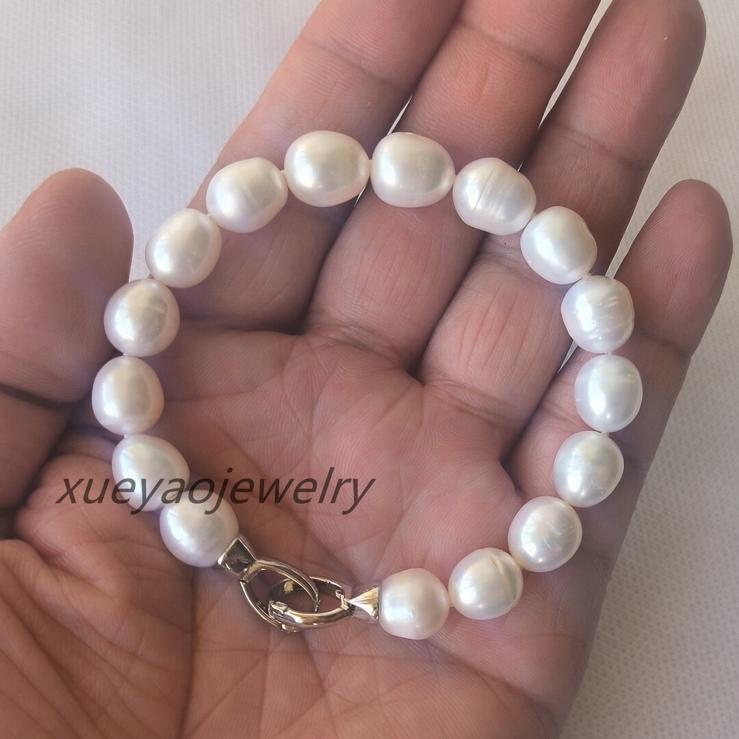 Italy◯freshwater pearl square bracelet◯ Freshwater Pearl Stretchy Bracelet – The Bead Shop