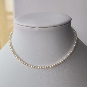 Pink Freshwater Pearl Necklace: Cultured Mini Pearl, Sterling Silver Clasp