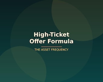 Formule hoogkaartaanbieding: prijs maken, verkopen 997 tot 10.000 aanbiedingen Coaches Healers Guide