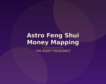 Astro Feng Shui-geldtoewijzing: pas geboorte- en geboortekaart op elkaar aan om rijkdom aan te trekken Digitale download