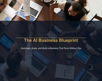 E-boek pdf voor AI-bedrijfsblauwdruk | Automatiseer en schaal je bedrijf | Gids voor één persoon