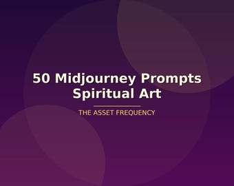 50 Midjourney-prompts voor spirituele kunst: heilige geometrie chakra's maangodin AI