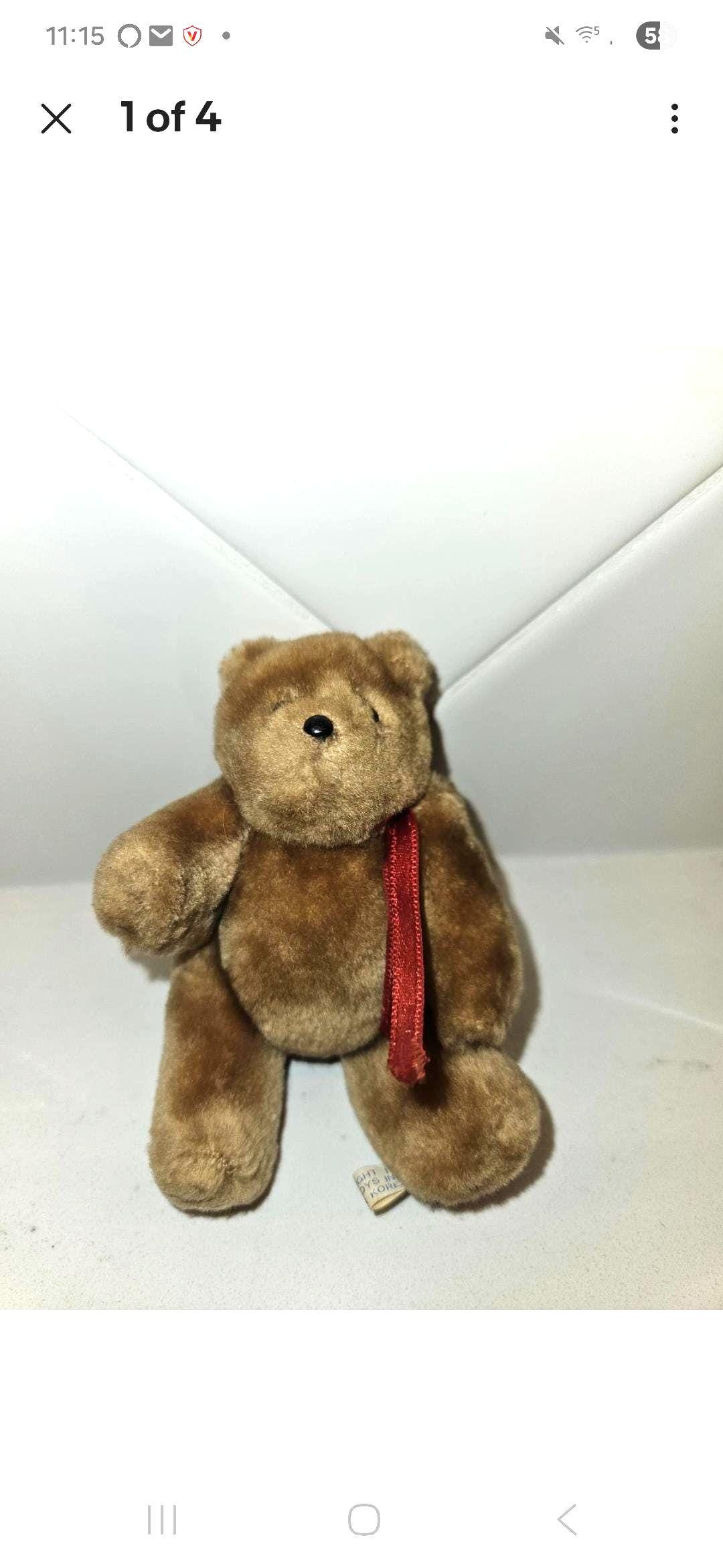 Vintage Eden Brown Bear 4.5 Inches Plush Stuffed Animal - Etsy