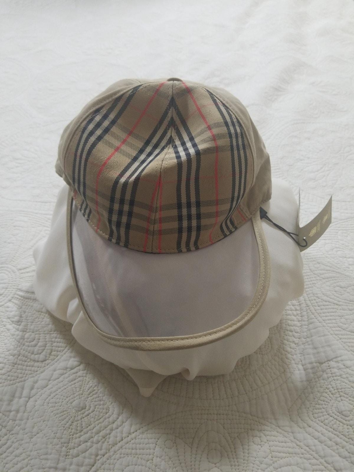 Burberry Beige Vintage Check Baseball Cap with Black Interior Burberry Vintage Check Cotton Monogram Motif Baseball Cap  main image 2