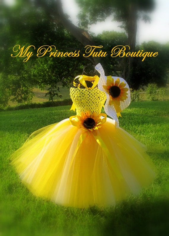 sunflower tutu dress