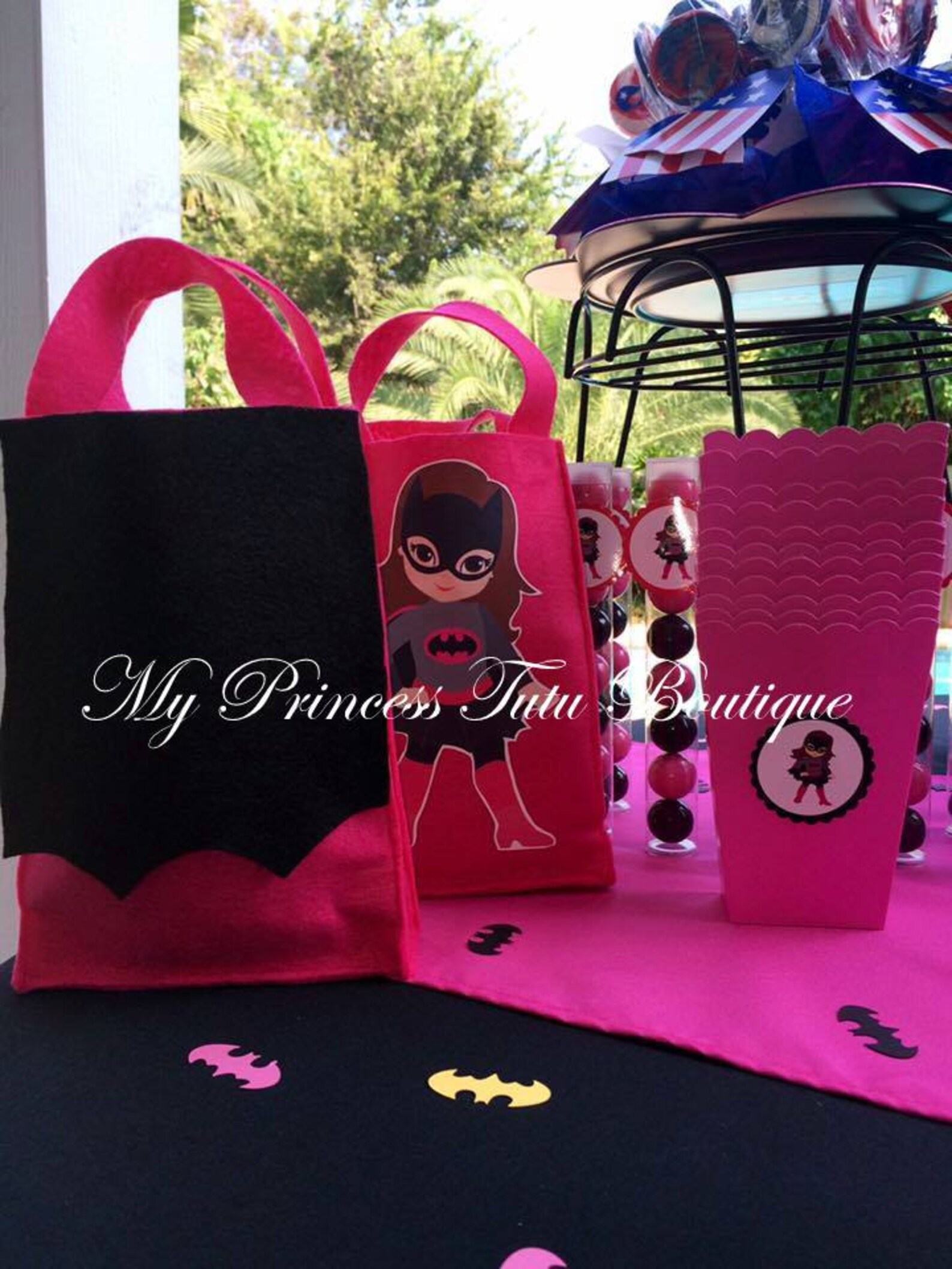 Superhero Favor Bags Superhero Treat Bags 10 Wonder Woman Etsy