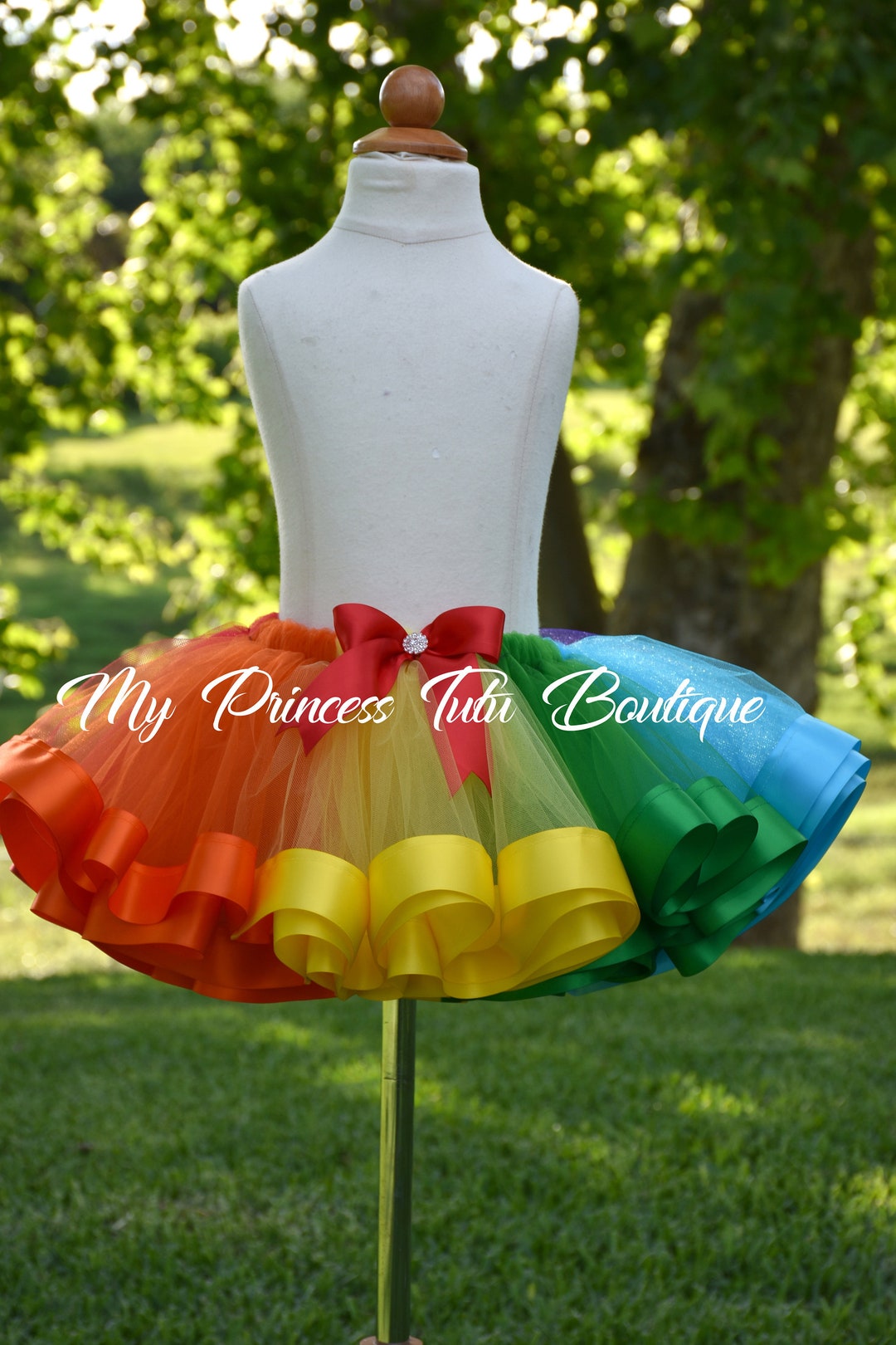 Rainbow Ribbon Tutu Rainbow Tutu Girls Rainbow Tutu Ribbon Tutus Girls Tutus Etsy