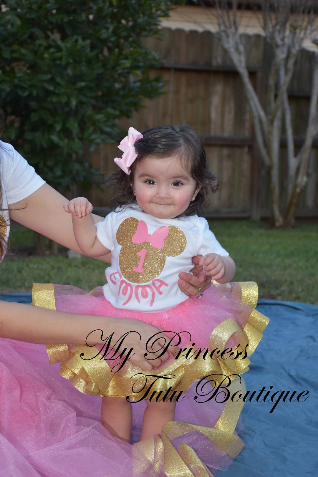 Birthday Tutu Dress Pink And Gold Minnie Mouse Outfit Pink And Gold Tutu Dress, Pink MINNIE Birthday Tutu Dress Pink And Gold Minnie Mouse Outfit Pink And Gold Tutu Dress, Pink MINNIE