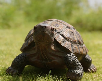 Realistic Turtle Garden Ornament, Resin Tortoise Statue, Outdoor Pond & Patio Decor