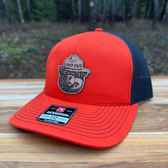 Bear “I Put Out” Leather Patch Hat (Adjustable Fit)