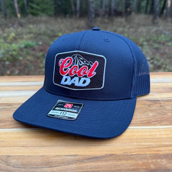 Cool Dad Trucker Hat: Adjustable Snapback, Leather Beer Patch