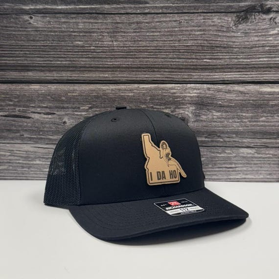 I-Da-Ho Idaho Pin-Up Leather Patch Hat (Adjustable Fit)