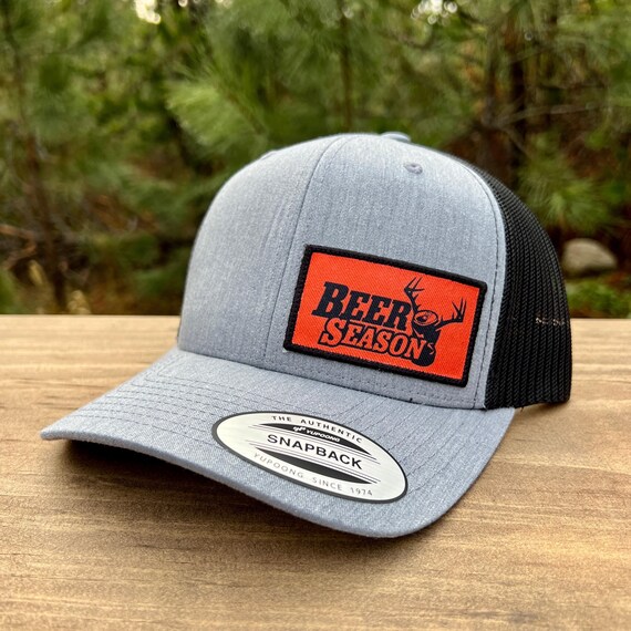 Beer Season Woven Patch Hat: Vibrant Hunter Orange