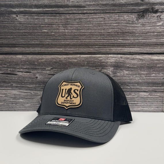 Forest Service Bigfoot Department Leather Patch Hat – 208 Brim Co