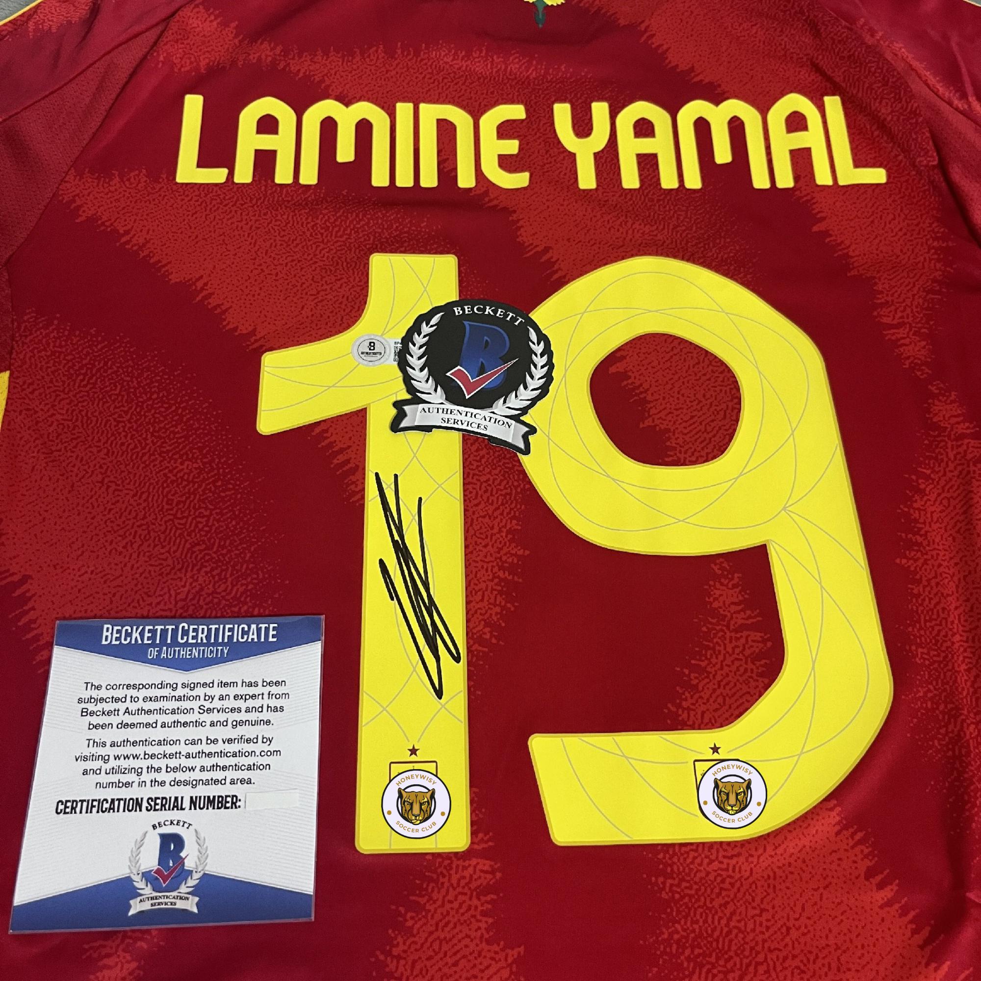 Lamine Yamal Signed Jersey - Etsy