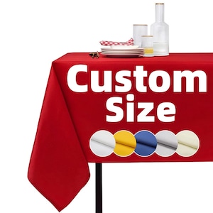 Mantel personalizado, impermeable, a medida, para fiestas, reuniones y conferencias, protector para picnic, restaurante y comedor.