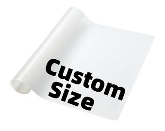 Silikonmattor i anpassad storlek för köksbänkskydd, vävd bordsunderlägg, specialanpassat transparent, halkfritt värmebeständigt bakbordsöverdrag