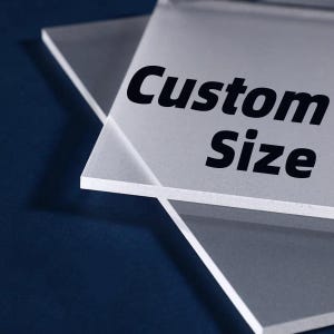 Custom Cut Frosted Acrylic Sheets, Bespoke Plexiglass Panels, Tailored Plastic Sheets, Crafted Cabinet Divider Shelves, Matte Counter Board