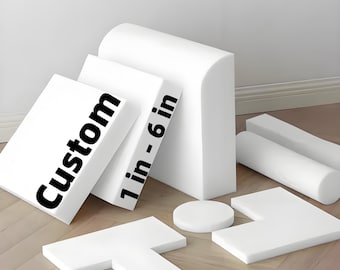 Custom Foam Filling, Cut to Size High Density Foam, Replacing Saggy Sofa Furniture Cushion, Bespoke Mattress Pad, Tailored DIY Sponge Sheets