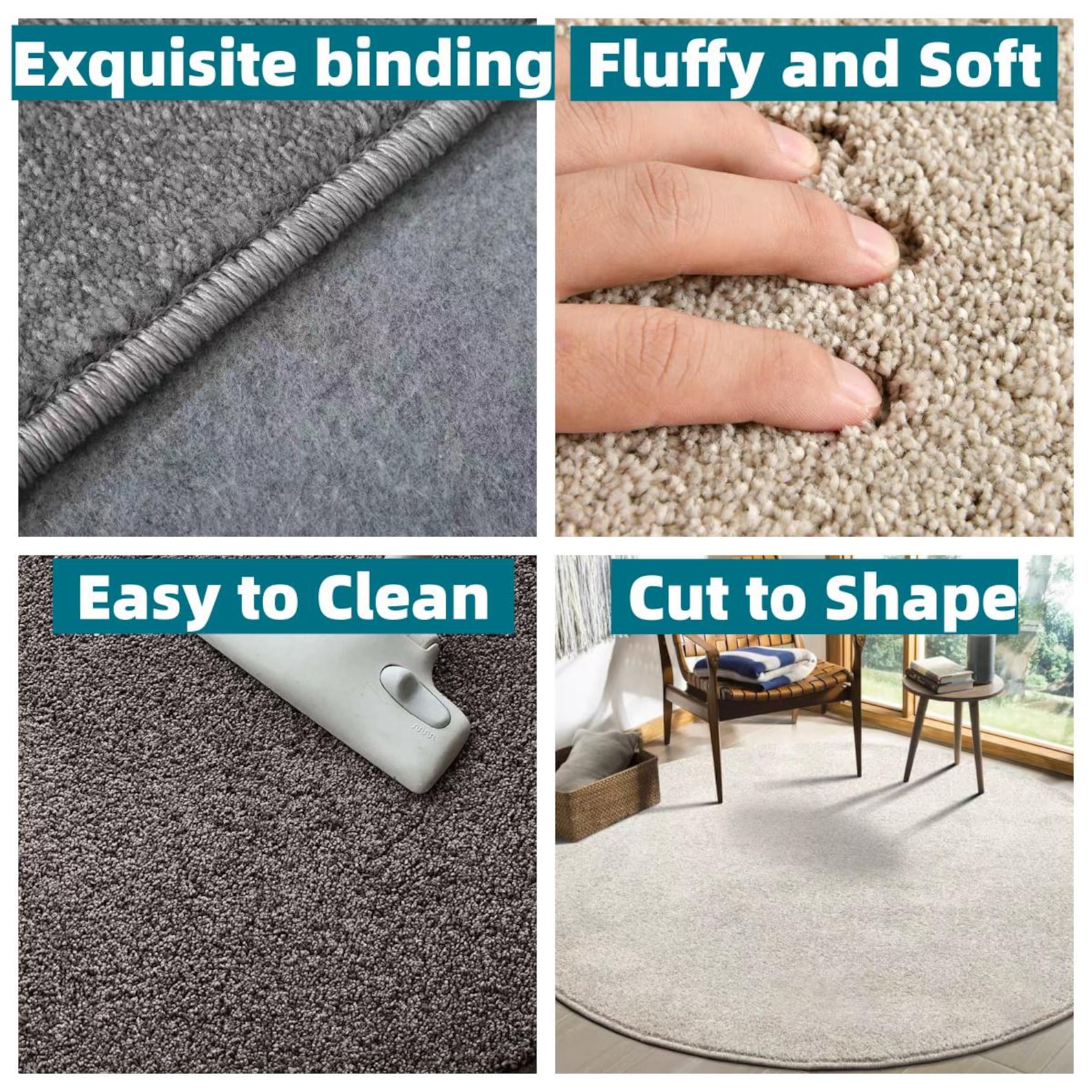 Custom Size Rug, Cut to Shape Bath Mat, Tailor-made Stair Carpet Shag ...