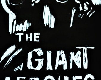 The Giant Leeches Limited Edition Lino Print Classic Horror Movie