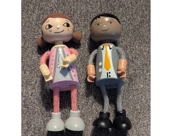 Poterie en bois Figurines de maman et papa Poupées articulées