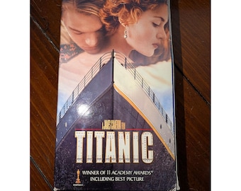 Titanic VHS 1997 Lauréat du James Cameron Film Academy Award PG-13 Dolby Surround