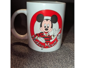 Vintage Mickey Mouse Club White Ceramic Mug