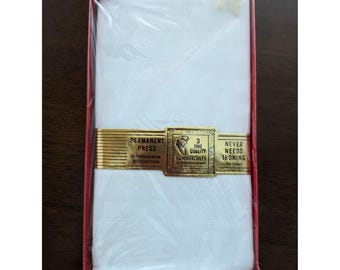 3 pañuelos de tela de alta calidad, de planchado permanente, mezcla de poliéster y algodón, hechos en EE. UU.