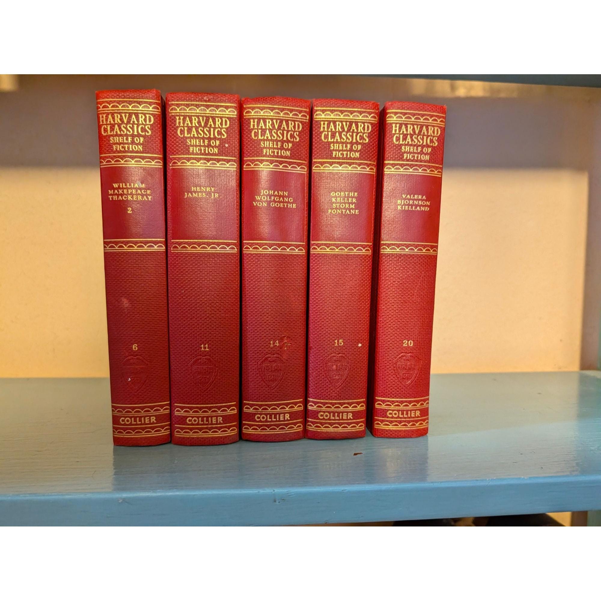 Gold Embossed Vintage Books - Etsy