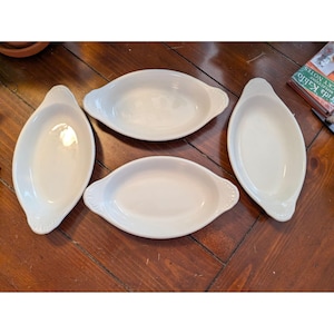 Hall Pottery #527 Naczynia do zapiekania Au Gratin, bezpieczne w piekarniku