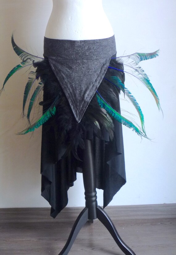 Jupe longue fee avec applique de plumes amovibles Etsy France