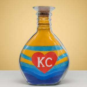 Kansas City Sand Art Bottle - Heart of Kansas City