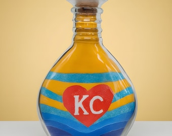 Kansas City Sand Art Bottle – Heart of KC