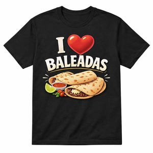 I Love Baleadas T-Shirt: Honduran Food Graphic Tee