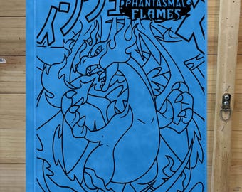 Phantasmal Flames Charizard Ex Promo Laser Engraved Trading Card Binder