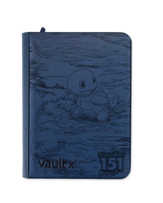 squirtle pokemon card binder 2000 Toysite Vintage Blue DAMAGED Binder Only A4 ring binder Squirtle Evolution