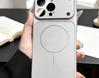 Funda magnética AG Nano Matte Glass Mag Safe para iPhone / Cubierta rígida magnética