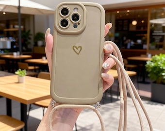 Crossbody Silicone Lanyard Case for iPhone | Shockproof Adjustable Strap Cover