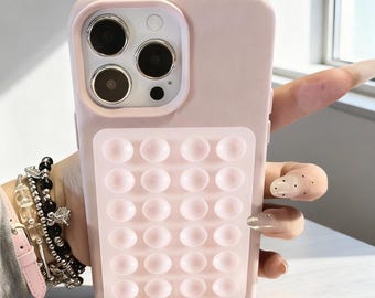 Funda de lujo con ventosa 3D y diseño de lichi para iPhone 17-11 ProMax XR XS