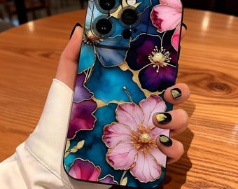 Funda floral vintage para Samsung Galaxy: funda protectora con diseño floral retro