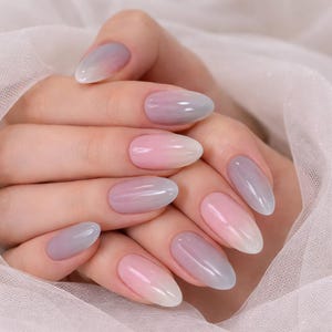 White Ombre Gel Nails - Etsy display picture 1