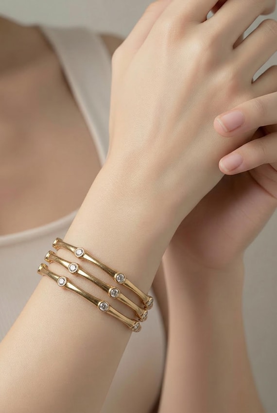 Stackable Copper Bangle Bracelets - image 2