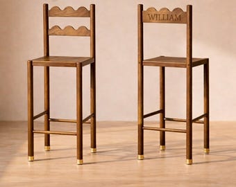 Tarang Counter Chairs Reclaimed Wood Bar Chair: Rustic Brown Finish DL1011ZM